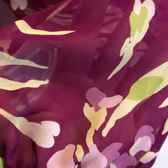 Sz10 Ann Taylor/ Loft sheer blouse - Picture 3 of 5